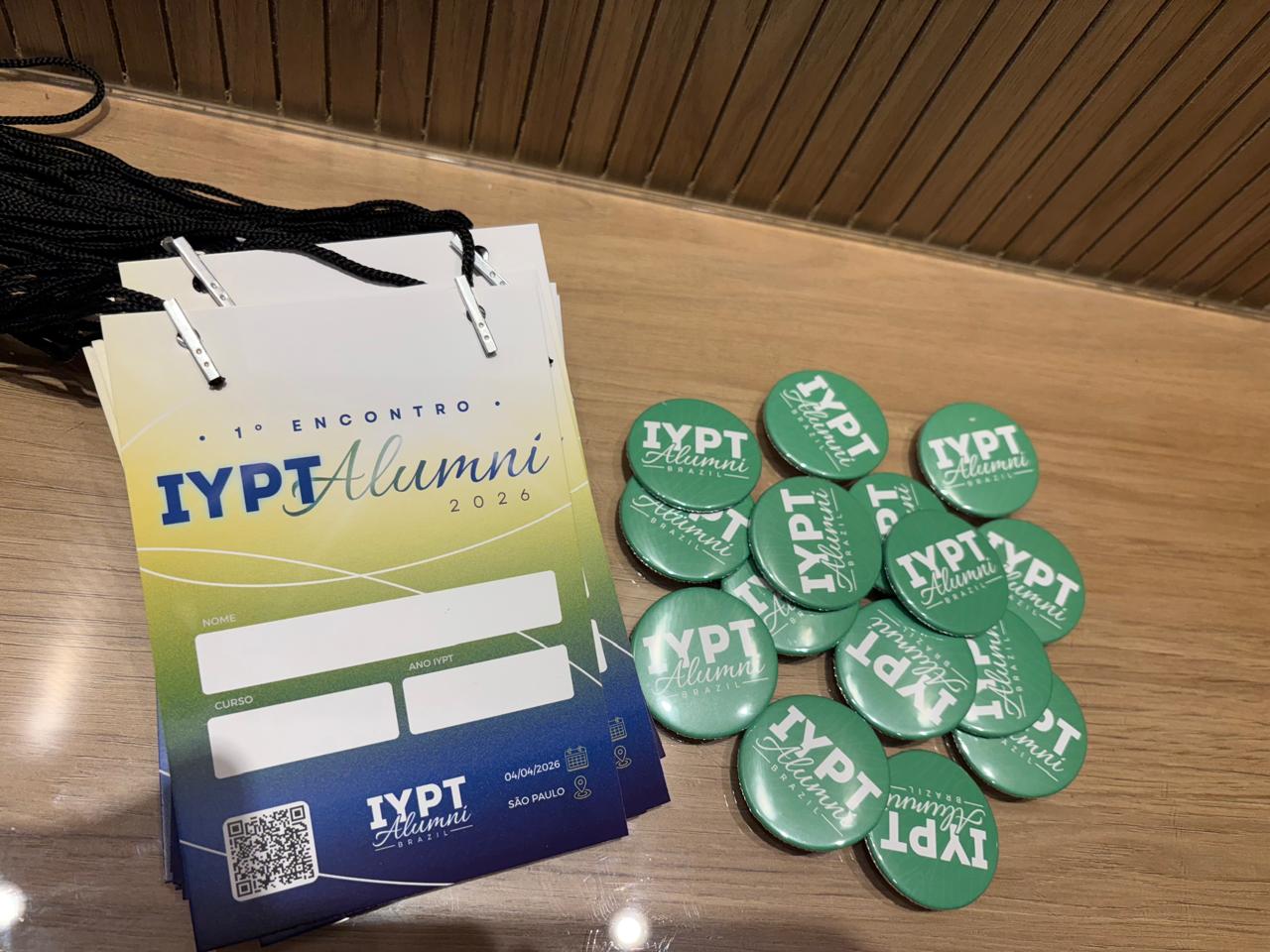 1º Encontro IYPT Alumni Brazil — check-in, São Paulo abr 2026